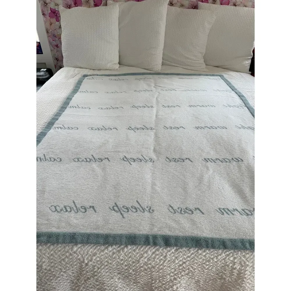 Peacock Alley Intentions Serene Throw Portugal Auberge du Soleil Egyptian Cotton